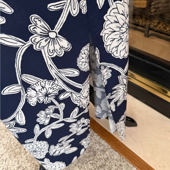 LOFT Floral Midi Pocket Shirtdress with Pockets Size XSmall NWOT - Picture 11 of 16